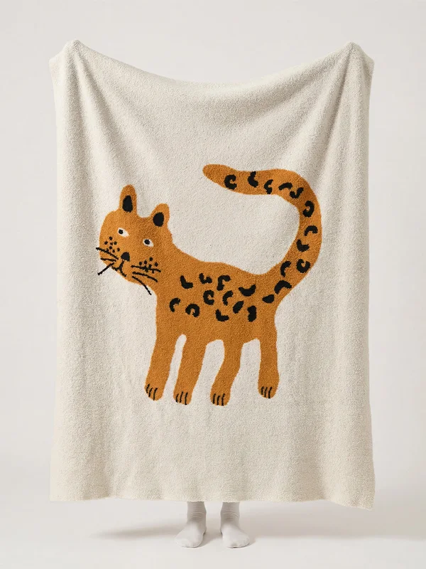 Manta Cartoon Leopardo en Multicolor - Textiles, Uruguay | Cabana, vista 3