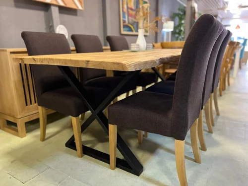 Juego De Comedor Ozark Industrial Premium 6 Sillas De Vestir A Eleccion en A Eleccion - Mesas de comedor, Uruguay | Ozark Home, vista 3