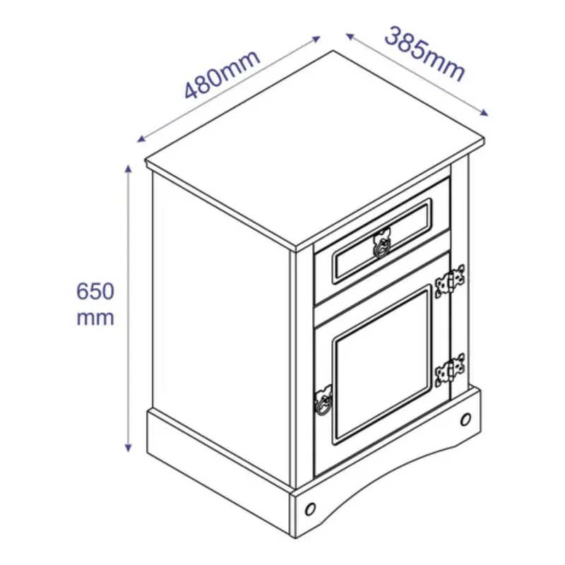 Promo 2 Mesa De Luz Linea Naturale - BLANCO en Blanco - Mesas de luz, Uruguay | La Cueva Muebles, vista 6