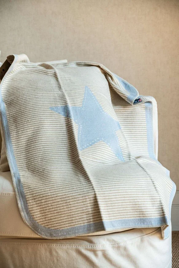 MANTA AUSTRIACA KIDS - ESTRELLA CELESTE en Celeste - Textiles, Uruguay | La Iberica, vista 2