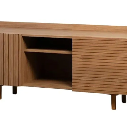 Rack PLISSE 1.40 m Madera en Madera natural - Muebles para TV, Uruguay | Finkel