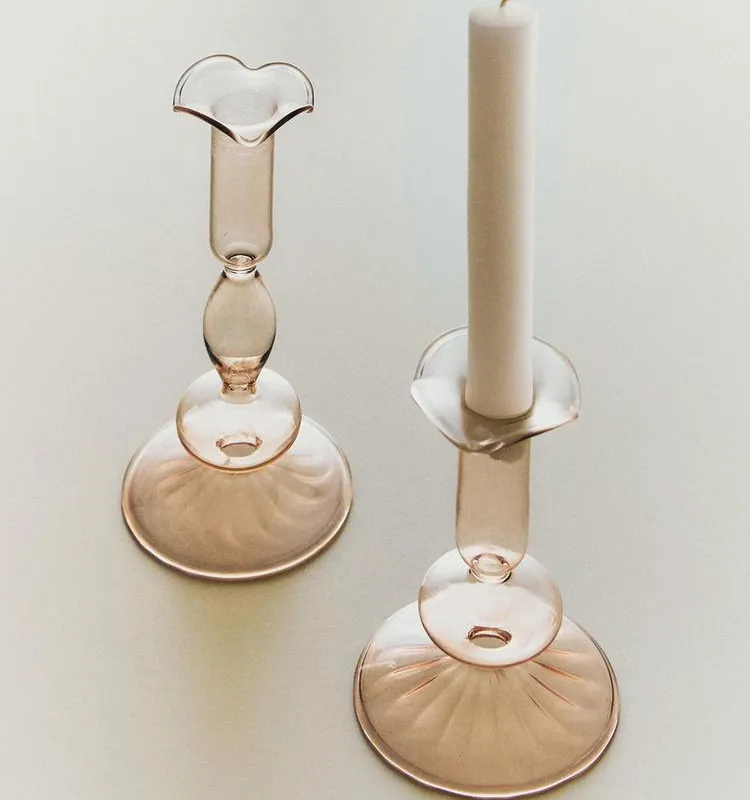 CANDELABRO BOROSILICATO en Rosa - Velas y Portavelas, Uruguay | Zara Home