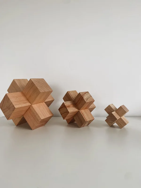 Forma geométrica x5 (15cm) en Madera natural - Decoración, Uruguay | Dreams On Time, vista 10
