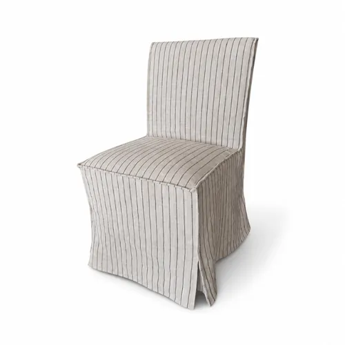 SILLA MILANO CON FUNDA LINO RAYADO en Blanco - Sillas, Uruguay | Masinfinito Casa