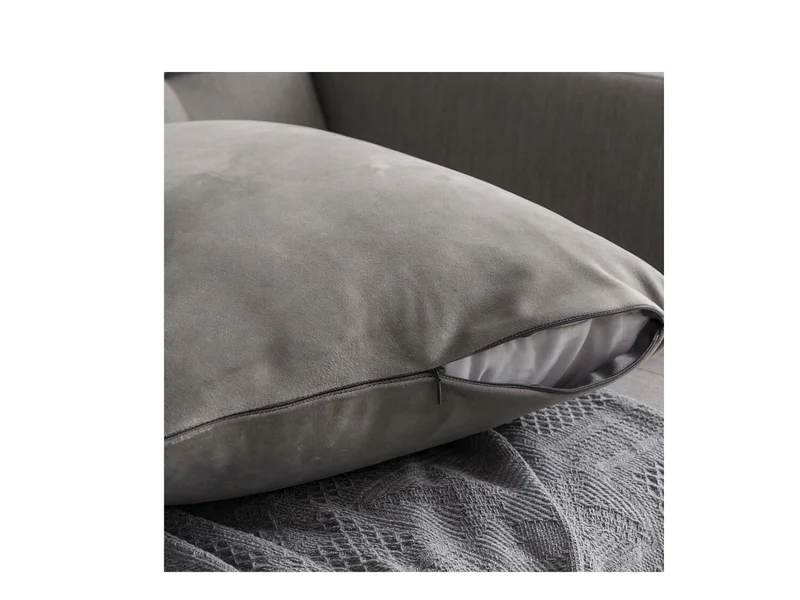 Almohadón Velvet Grey en Gris - Textiles, Uruguay | Finkel, vista 3