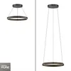Colgante led anillo motorizado 44w 70cm a control remoto con varias funciones, Negro y madera en Negro - Lámparas colgantes, Uruguay | Iluminica, vista 5 de 5