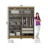 Ropero 2 Puertas B74 - Natural y beige en Multicolor - Roperos y placares, Uruguay | Rústico Hogar, vista 4 de 4
