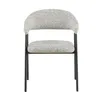 Silla De Comedor Metal-y-tela Gris Camelia en Gris - Sillas, Uruguay | Divino, vista 3 de 5