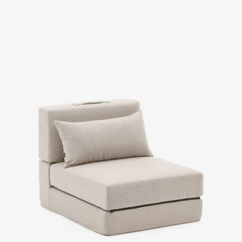 Puf cama convertible Arty beige 70 x 89 (200) cm en Beige - Butacas, banquetas y puffs, Uruguay | Kavehome