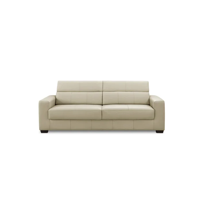 Sofá Sillon 100% cuero 3 Cuerpos Arena Sublime en Madera natural - Sillones y sofás, Uruguay | Berna home, vista 2