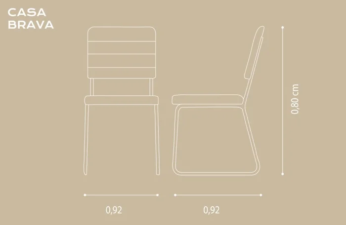 Silla Barcelona (Set 2) en Gris - Sillas, Uruguay | Casa Brava, vista 4