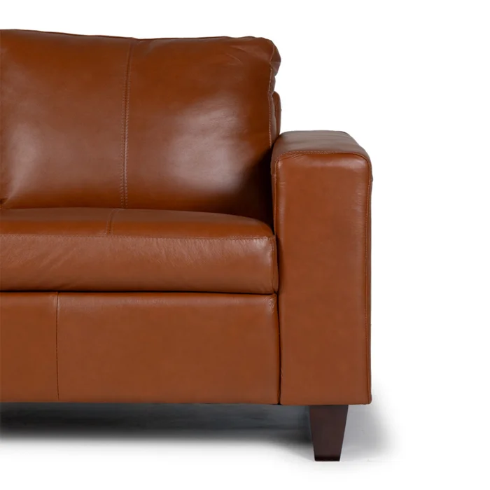 Rinconera Royale - Cuero Básico - Chaise Izquierdo - 457 (Brandy) en Blanco, Uruguay | NYR, vista 3