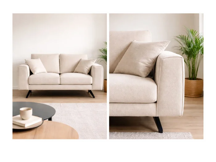 Sofa 2 cps MAGNUS - Beige en Beige - Sillones y sofás, Uruguay | Finkel, vista 3