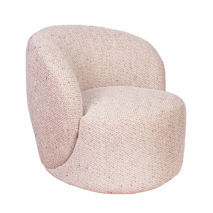 Butaca Giratoria Tela Multicolor Harp Multicol en Beige - Sillones y sofás, Uruguay | Divino, vista 2
