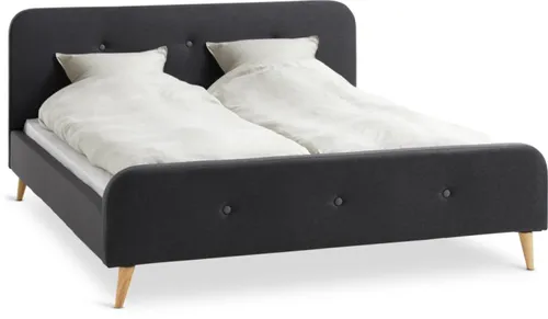Estructura cama KONGSBERG Queen 160x200 gris en Gris - Dormitorio, Uruguay | JYSK