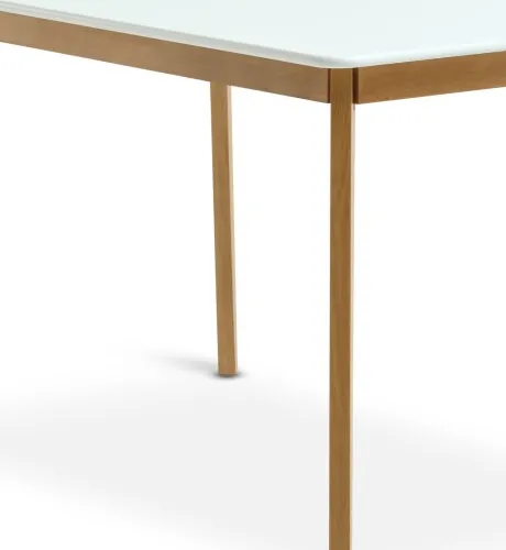 Mesa de comedor JEGIND 80x130 roble/blanco en Blanco/roble - Mesas de comedor, Uruguay | JYSK