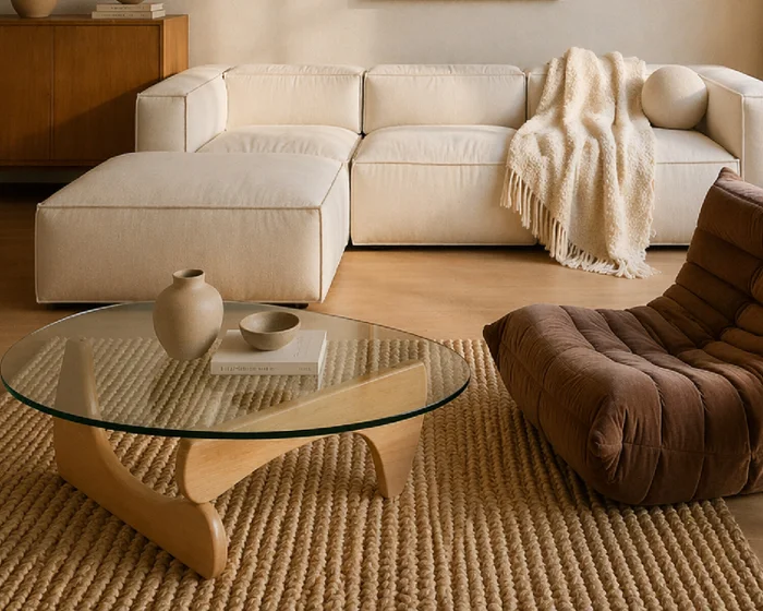 Mesa Baja Noguchi New Edition en Madera natural - Mesas de living, Uruguay | Samic