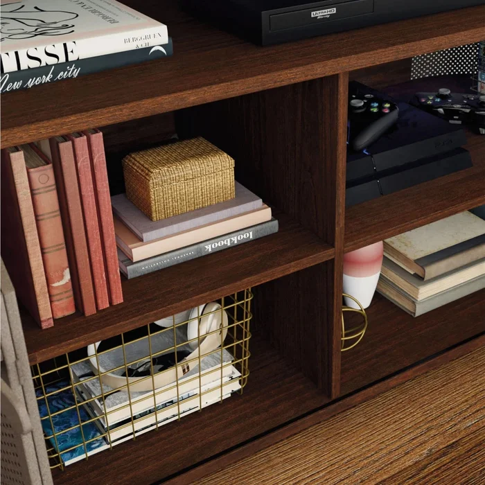 Rack para tv dos puertas Sauder en Gris - Muebles para TV, Uruguay | Ecowood, vista 4