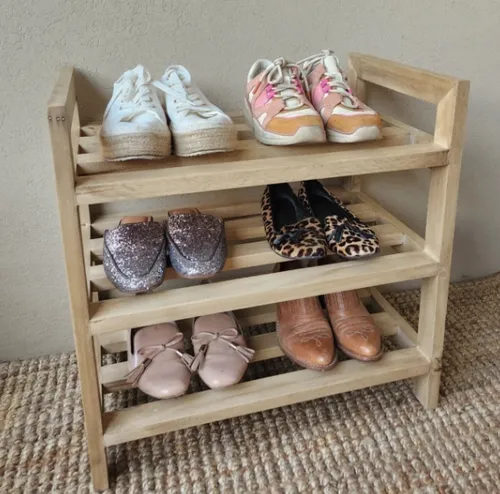 Zapatera Calario en Madera natural - Aparadores y recibidores, Uruguay | Decoquadra