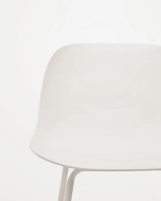 Taburete Altea y patas de acero con acabado - beige 75 cm en Beige - Butacas, banquetas y puffs, Uruguay | Kavehome, vista 2