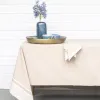 MANTEL LISO BEIGE Y CRUDO en Beige - Textiles, Uruguay | Sentido Jose Ignacio, vista 2 de 6