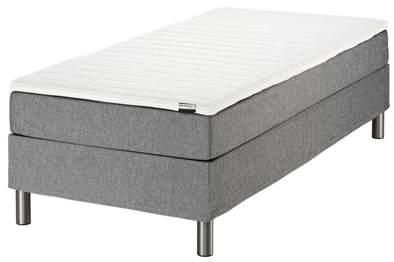 Cama cont 1 Plaza 90x200 BASIC C5 Dreamz gr-22 en Gris - Dormitorio, Uruguay | JYSK