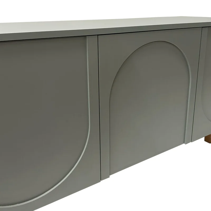 Rack Arco 160cm – Verde en Madera natural - Muebles para TV, Uruguay | Berna Home, vista 6