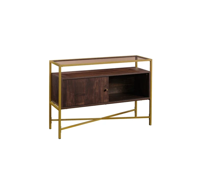 Mesa de Arrime con Estante - Sauder - Linea Harper Heights en Marrón - Muebles para TV, Uruguay | Ecowood
