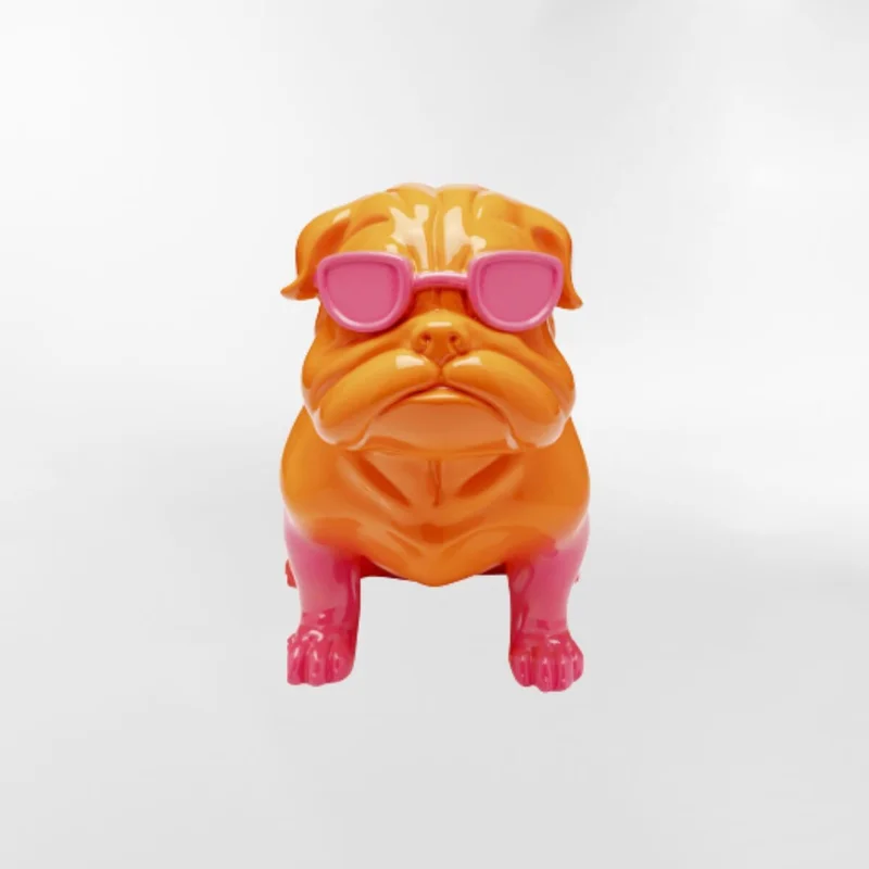 DECORACION FASHION DOG Naranja Medium - Decoración, Uruguay | Viasono, vista 3