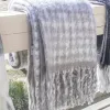 THROW BLEND LANA Y MOHAIR TOPO CUADRILLE en Multicolor - Textiles, Uruguay | Sentido Jose Ignacio, vista 1 de 2