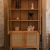 Cristalero 4 Puertas Madera de Pino y Rattan Natural - Linea Yakarta - Aparadores y recibidores, Uruguay | Berna home, vista 5 de 9