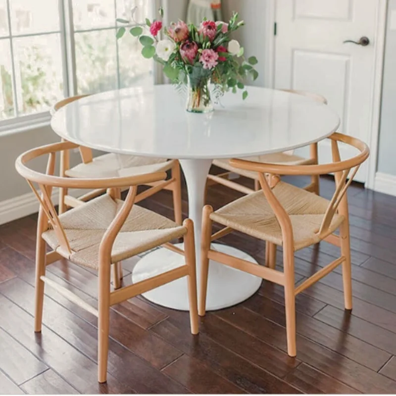 Promo 6 Sillas Wishbone en Madera natural - Sillas, Uruguay | La Cueva Muebles, vista 8
