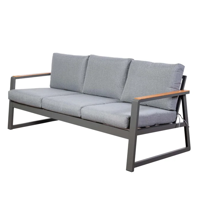 Set De Living Aluminio Gris Tenerife en Gris - Muebles para el exterior, Uruguay | Divino, vista 2