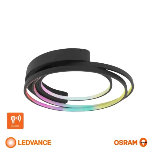 Panel LED LEDVANCE OSRAM Deco Smart Negro De Adosar 27W RGB en Negro - Lámparas colgantes, Uruguay | Serlux