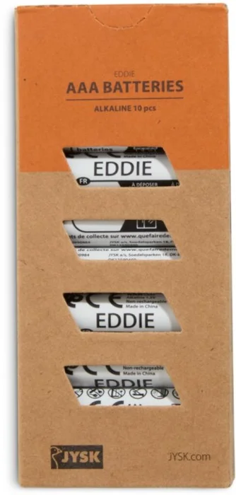 Pilas EDDIE AAA 10 piezas/paquete SDP en Naranja - Iluminación, Uruguay | JYSK