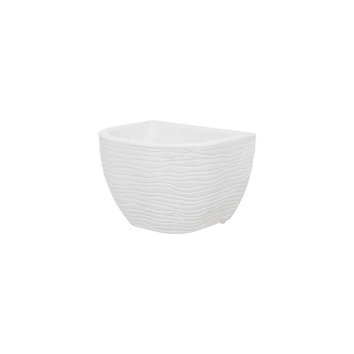 MACETA PARA PARED 21X17CM SISAL BLANCA en Blanco - Macetas, Uruguay | Decohogar