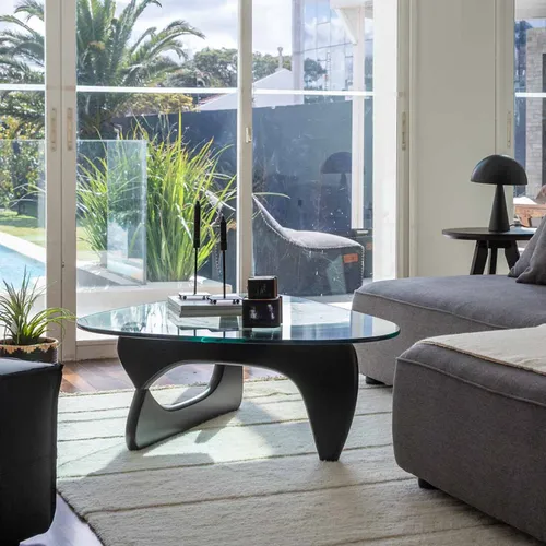 Mesa Noguchi - Madera negra en Negro - Mesas de living, Uruguay | Walnut
