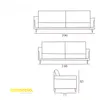 Producto: Sofá Conjunto 3+2 Sevilla 190 de AMARELO - Sillones y sofás, Uruguay | Amarelo, vista 2 de 2