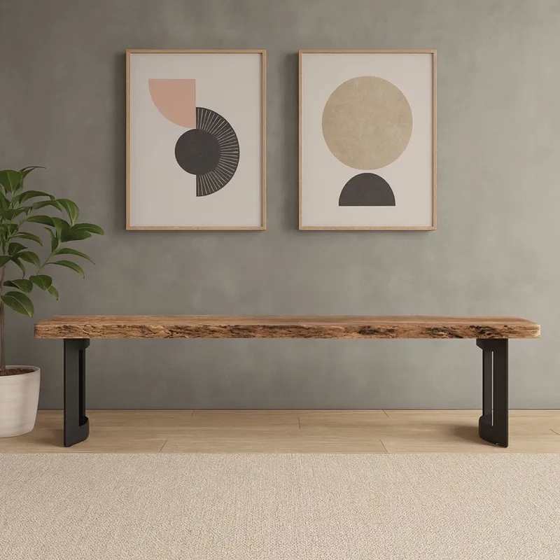 Banco BENT Natural en Madera natural - Butacas, banquetas y puffs, Uruguay | Viasono