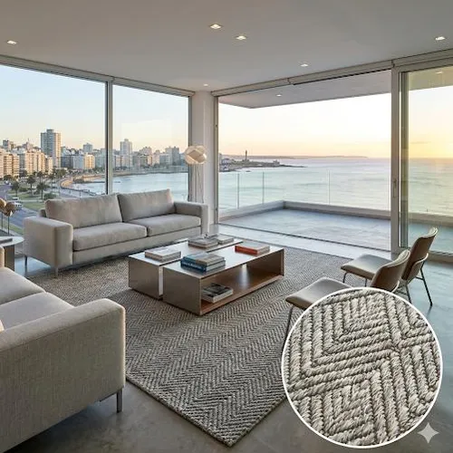 ALFOMBRA ECO TERRA GRIS 1.95 m x 3.00 m en Gris - Textiles, Uruguay | Indrana