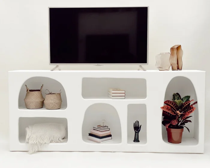rack AGIA en Blanco - Muebles para TV, Uruguay | Octo, vista 2