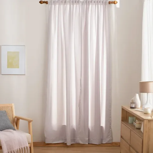 Set de 2 Cortinas de Ambiente Voile Lisa - Textiles, Uruguay | Arredo