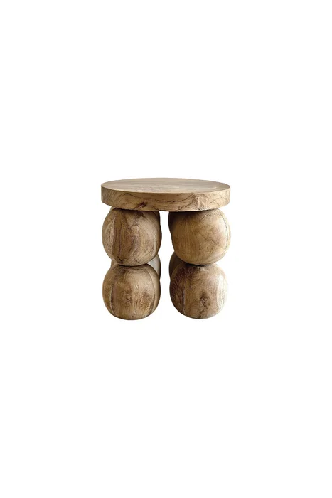 MESA LATERAL BUBBLE 30DIAMx50CM H en Madera natural - Mesas de arrimo, Uruguay | Vinibel, vista 2
