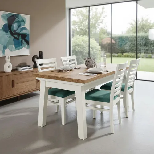 Juego Comedor 4 Sillas Madera Maciza Holandesa 140x85 Ozark A Eleccion en A Eleccion - Mesas de comedor, Uruguay | Ozark Home