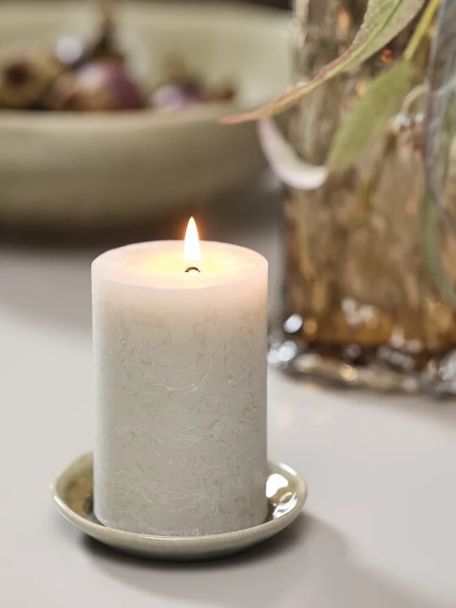 Vela pilar RENE Ø7xH10cm natural en Madera natural - Velas y Portavelas, Uruguay | JYSK, vista 2