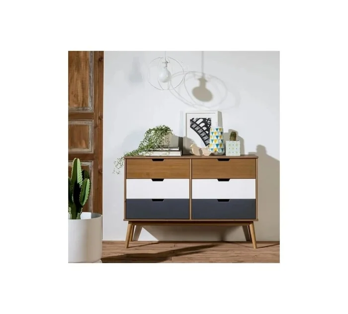 Comoda 6 cajones - Linea cusco en Multicolor - Cómodas, Uruguay | Rústico Hogar, vista 2