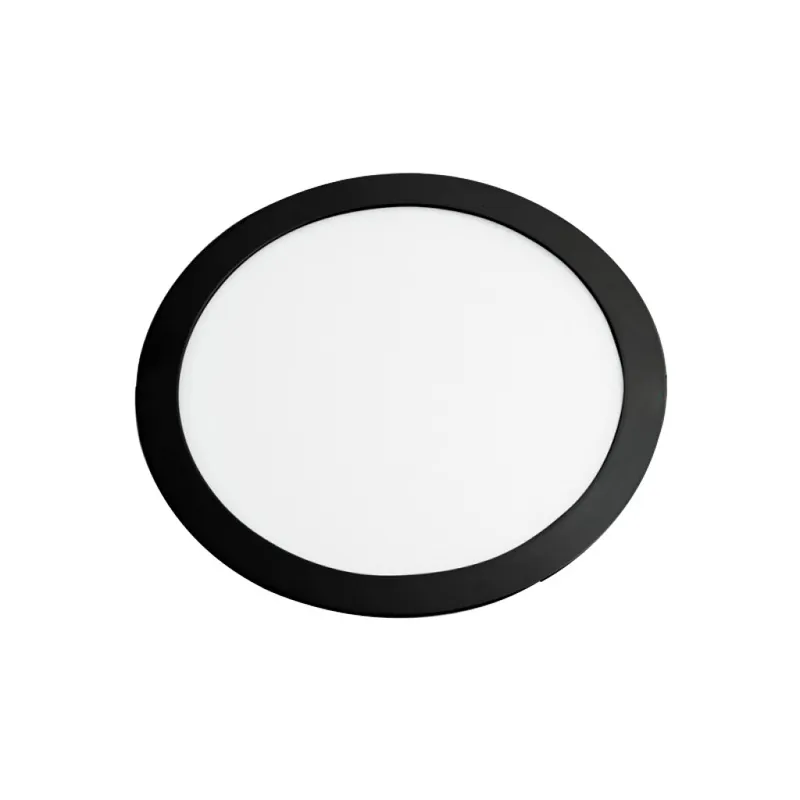 Panel LED Redondo de Empotrar 18w Luz Cálida en Negro - Lámparas colgantes, Uruguay | Serlux
