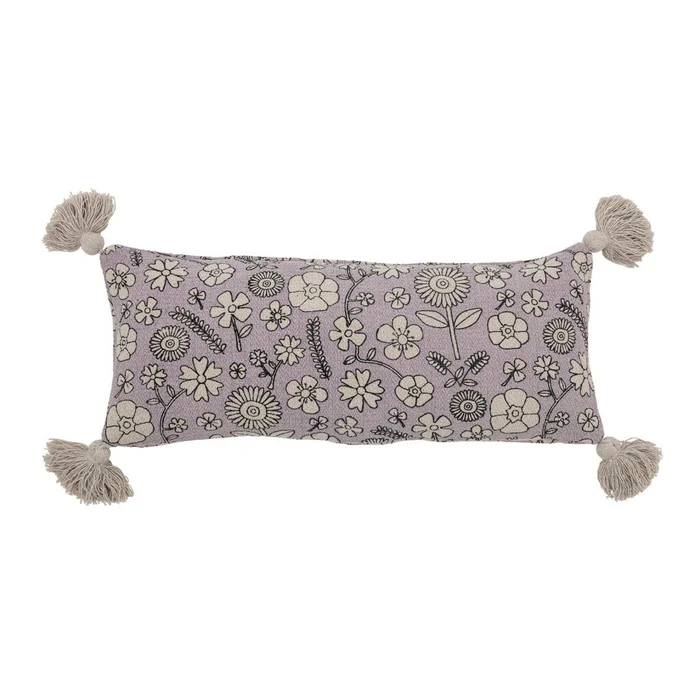 Almohadón Algodon Violeta Flores Kids en Violeta - Textiles, Uruguay | Divino