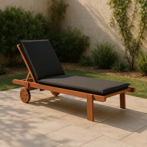 Almohadón Exterior Poliester Gris Soleil en Negro - Muebles para el exterior, Uruguay | Divino