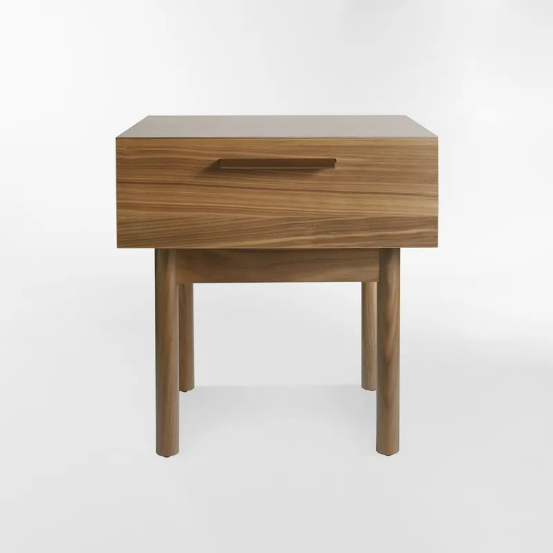 MESA DE NOCHE LAGRIMA MARRÓN en Madera natural - Mesas de comedor, Uruguay | Viasono